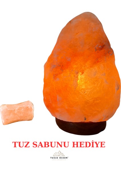 3-4 kg Himalaya Doğal Tuz Lamba Tuz Sabun Hediyeli