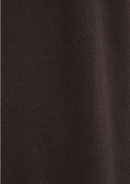 Kısa Kollu Kahverengi Triko Tişört 0710312-70219