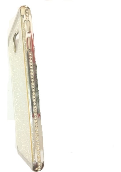 ESLIFETECH26AKSESUAR Samsung Galaxy A310(A3-2016)UYUMLU Şeffaf Silikon Taşlı-Simli Kılıf Gümüş Rengi fiyatları