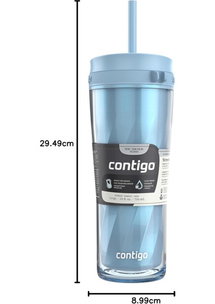 Autoclose Shake & Go Suluk 710 ml – Buzul Renk, Sızdırmaz, Bpa Free modelleri