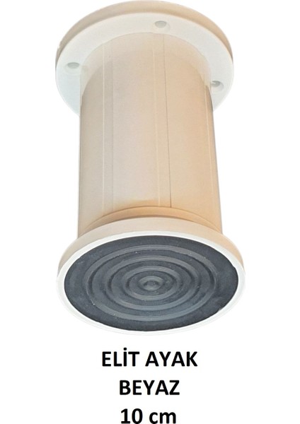 Elit Ayak, 10 Cm, Beyaz, Plastik, Masa, Baza, Yatak, Koltuk, Kanepe Ayağı, Montaj Vidalarıyla fiyatları