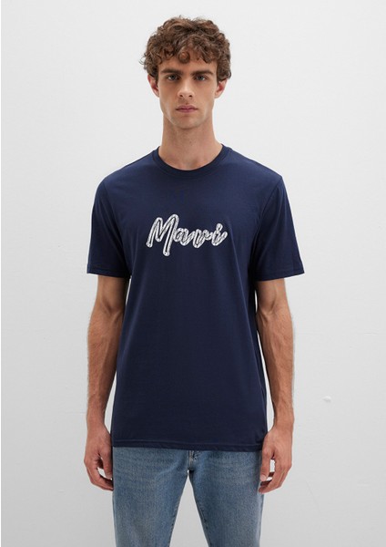 Mavi Baskılı Lacivert Tişört 0612935-70490 modelleri