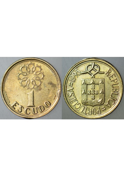 Portekiz 1 Eskudo 1995 Çilaltı.