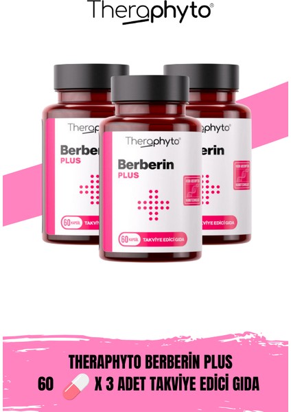 Berberin Ekstraktı (Karamuk) 60 Kapsül x 3 Adet Takviye Edici Gıda