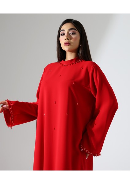 Krep Davet Büyük Beden Elbise
