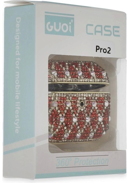Airpods Pro 2 (2.nesil) Klor Taşlı Kılıf - Desen 1-(5796) fiyatları