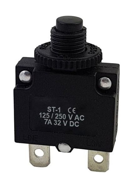 Powermaster IC-271S St-1 Termik Resetli Sigorta 125/250V Ac 32V Dc 7 Amper