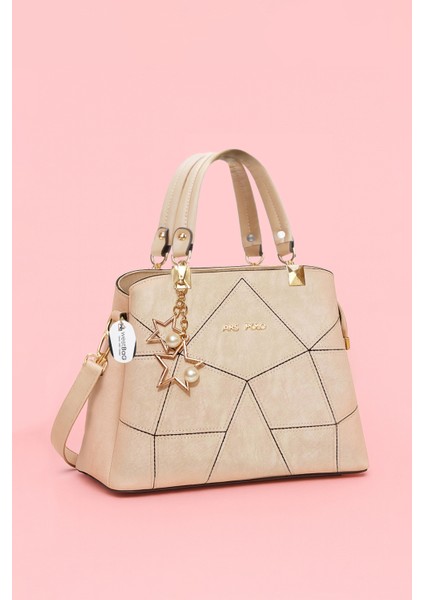 Kadın Butterfly El ve Omuz Çantası Kol Çantası Charm Detaylı