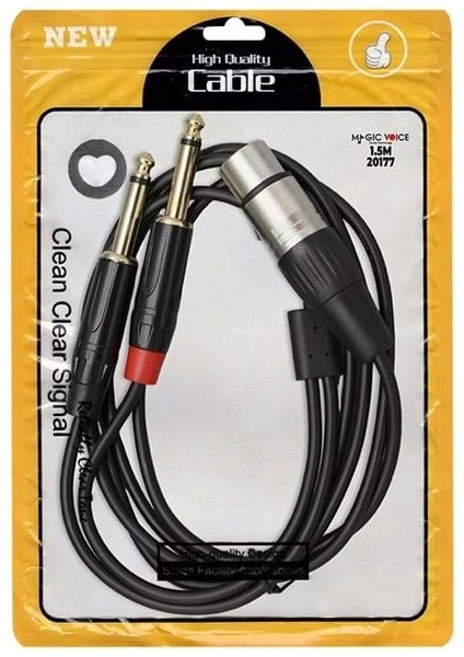 Magicvoice LD369A Canon Erkek - 6.3 Mono Erkek 1.5 Metre Kablo fiyatları