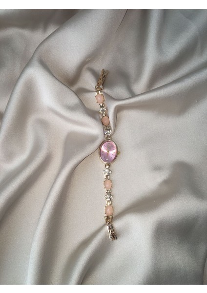 Pembe Taş Detaylı Kadın Kol Saati - 13 modelleri