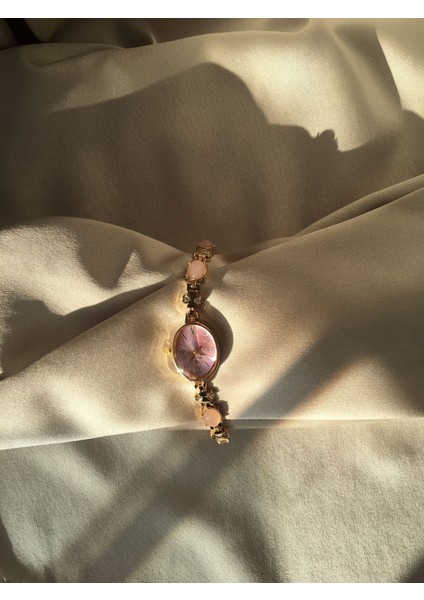 Pembe Taş Detaylı Kadın Kol Saati - 13 fırsatları