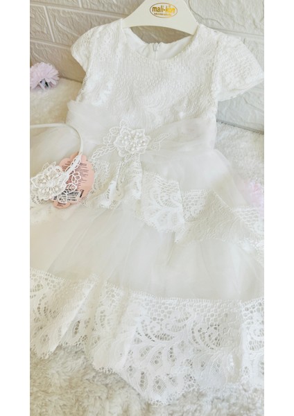 Kız Bebek ve Çocuk Bolerolu 2 Farklı Renkli Kuyruklu ve Aksesuarlı Abiye Elbise fiyatları