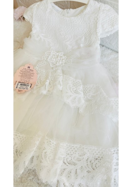 Kız Bebek ve Çocuk Bolerolu 2 Farklı Renkli Kuyruklu ve Aksesuarlı Abiye Elbise modelleri