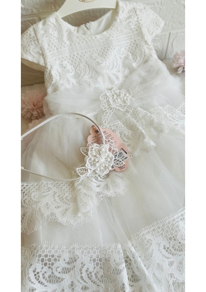 Kız Bebek ve Çocuk Bolerolu 2 Farklı Renkli Kuyruklu ve Aksesuarlı Abiye Elbise indirimleri