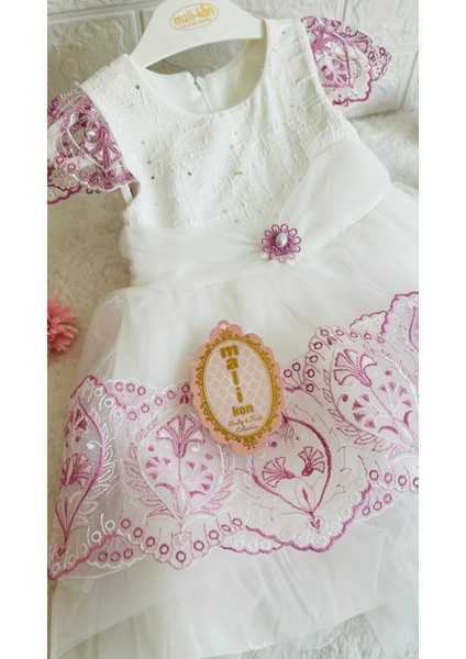 Kız Bebek ve Çocuk Bolerolu 2 Farklı Renkli Kuyruklu ve Aksesuarlı Abiye Elbise fırsatları