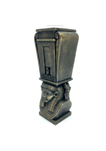 Antik Mısır Aşk Bereket Doğum Tanrıçası Hathor Figürlü Dekoratif Tekli Mumluk Şamdan It-Sold fiyatları