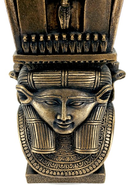Antik Mısır Aşk Bereket Doğum Tanrıçası Hathor Figürlü Dekoratif Tekli Mumluk Şamdan It-Sold fırsatları