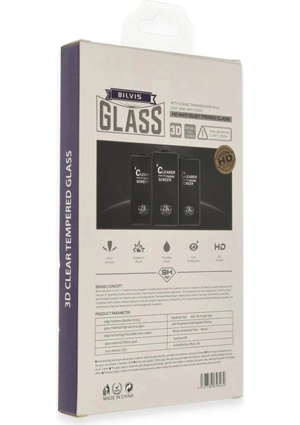 iPhone 16 Bilvis 3D Cam Ekran KORUYUCU-(5796) modelleri