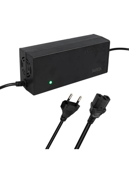 Li-Ion Lityum Piller Için 54.6 Voltaj 2 Amper Elektrikli Bisiklet Şarj Cihazı