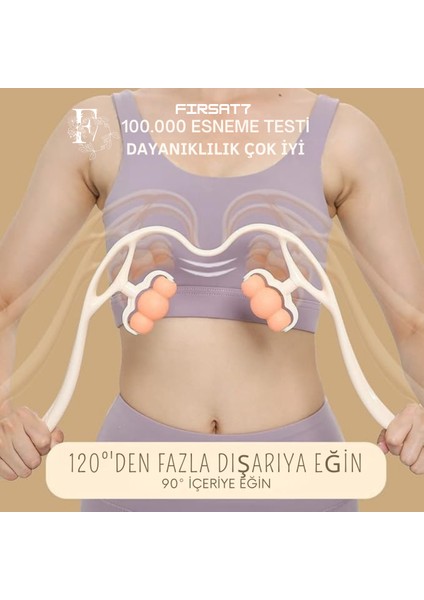 6 Tekerli Kas Gevşetici Sıkılaştırıcı Masaj Aleti 120° Lenf Bel Boyun Bacak Kol Selülit Giderici Ith fırsatları