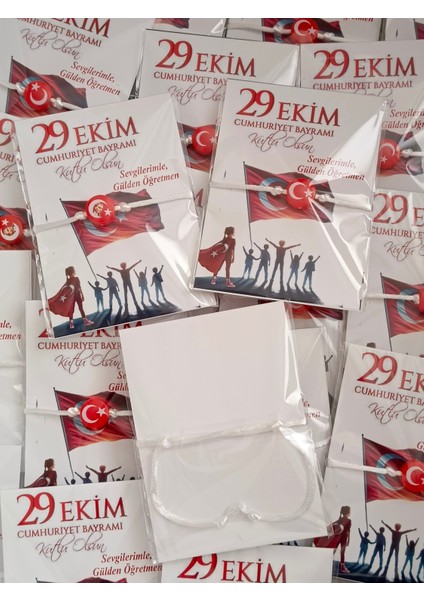 20 Adet Cumhuriyet Bayram Hediyesi Bileklik fiyatları