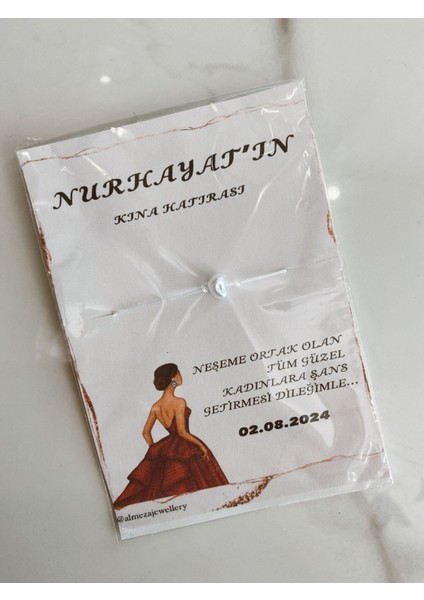 Kişiye Özel Hediyelik Şans Bilekliği (30 Adet) fiyatları