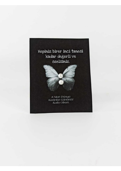 8 Mart Dünya Kadınlar Günü Hediyesi Inci Küpe 100 Adet (100 Çift)