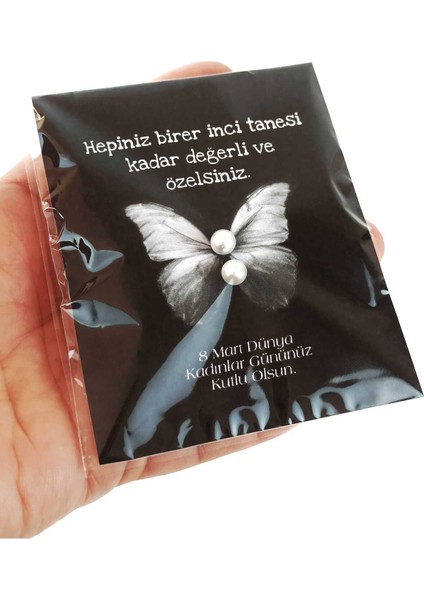 8 Mart Dünya Kadınlar Günü Hediyesi Inci Küpe 100 Adet (100 Çift) fiyatları