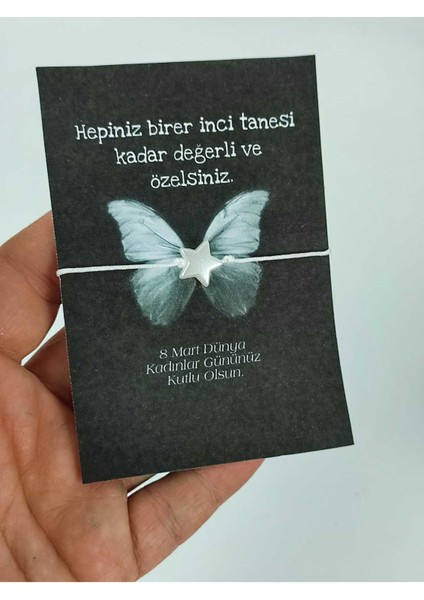 8 Mart Kadınlar Günü Hediyesi 10 Adet Yıldız Inci Bileklik