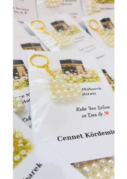 Incili Kalpli Hediyelik Anahtarlık Hac Umre Anısı 20 Adet fiyatları