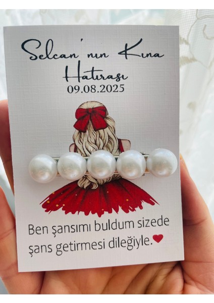 Kına Hediyelik Inci Toka 50 Adet Kına Hediyelik Kişeye Özel fiyatları