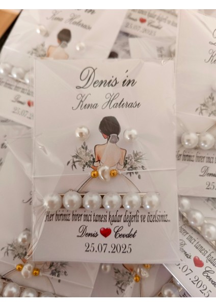 50 Adet Inci Küpe Inci Toka Inci Bileklik