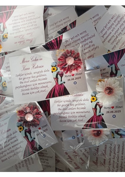 10 Adet Kına Hatırası Papatya Mum, Kına Mumu indirimleri