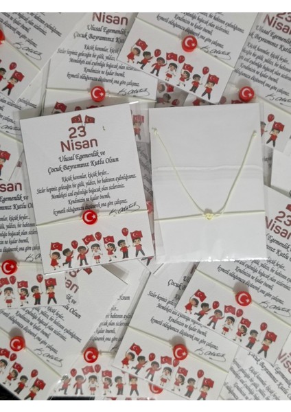 20 Adet 29 Ekim Cumhuriyet Bayramı 23 Nisan Hediyelik Asansörlü Bayraklı Bileklik ve Balon indirimleri
