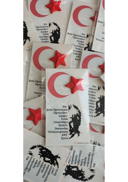 15 Adet Tohumlu Kart 29 Ekim Cumhuriyet Bayramı Hediyelik modelleri
