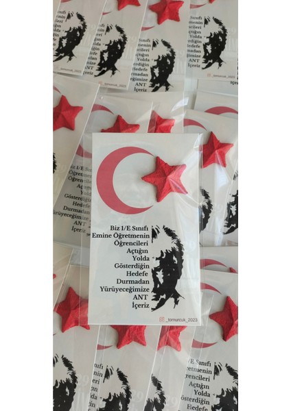 15 Adet Tohumlu Kart 29 Ekim Cumhuriyet Bayramı Hediyelik fırsatları