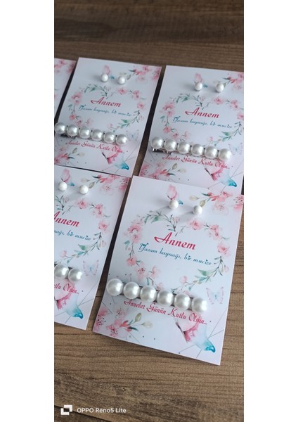 2'li Set Anneler Günü Hediyeliği (Inci Küpe - Inci Toka)24 Adet fiyatları