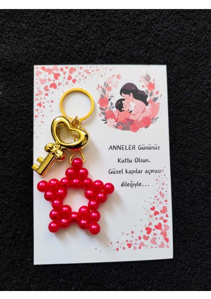 10 Adet Anneler Günü Hediyesi Anahtarlık