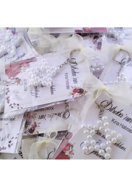 Inci Yıldız Anahtarlık 15 Adet Kişiye Özel Kına Düğün Nişan Söz Doğum Günü Hatırası fiyatları