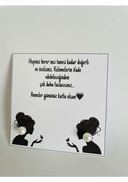 Bursatasarımdünyası 10 Adet Inci Küpeli Anneler Günü Hediyesi fiyatları