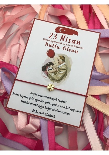 9 Adet 23 Nisan Hediyesi Bileklikli Öğretmen Hediyesi fırsatları