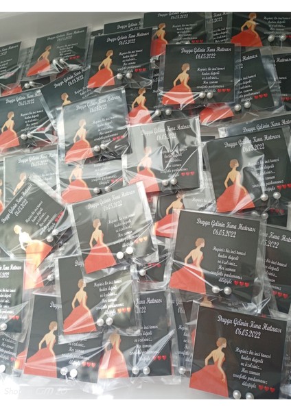 25 Adet Inci Küpeli Söz, Nişan, Kına Hediyesi Hediyelik