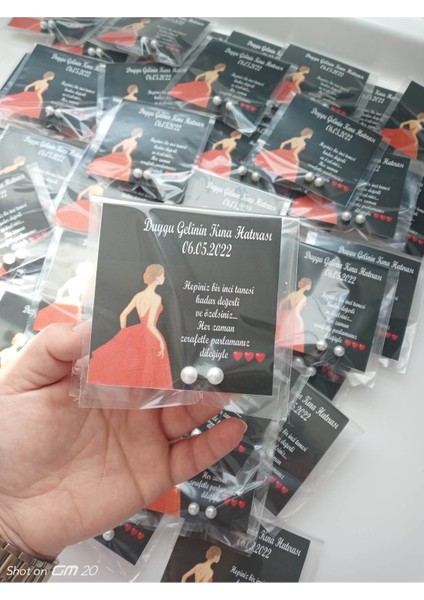 25 Adet Inci Küpeli Söz, Nişan, Kına Hediyesi Hediyelik modelleri