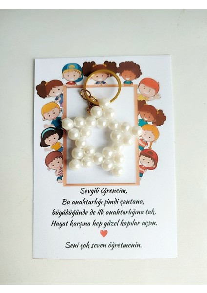 10 Adet Mezuniyet Karne Hediyelik Yıldız Anahtarlık