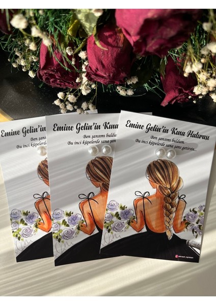 Inci Küpe Kına Hediyeliği 25 Adet