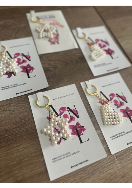 Anneler Günü Hediyelik -10 Adet- Yıldız Anahtarlık