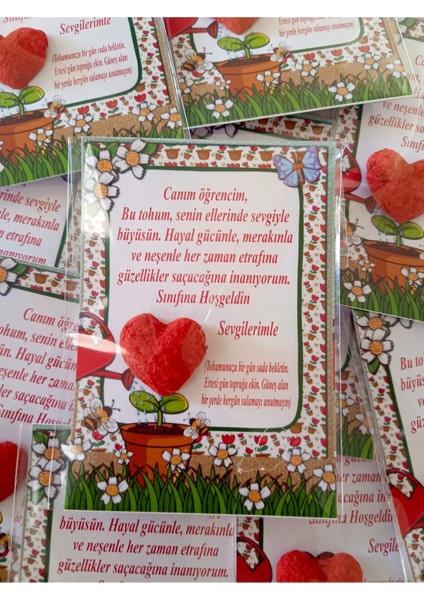 20 Adet 29 Ekim Cumhuriyet Bayramı 23 Nisan Ulusal Egemenlik ve Çocuk Bayramı Tohumlu Kalp fırsatları