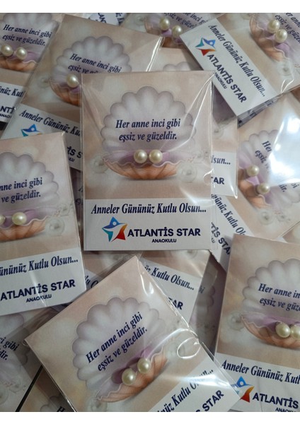 25 Adet Anneler Günü Inci Küpe
