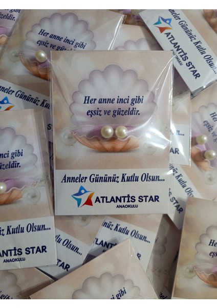 25 Adet Anneler Günü Inci Küpe modelleri