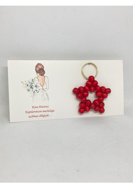 Yıldız Boncuk Anahtarlık Gümüş Hediyelik Söz, Nişan, Kına, 25 Adet Tek Tek Paketli fiyatları